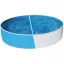 Azuro 240 round piscină cu perete metalic, cu skimmer Skimfilter 2000, D240 x 90 cm, albastru/alb