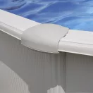 Gre fémpalástos medence szett, vízforgatóval és létrával, D460 x 132 cm