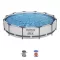 BESTWAY Steel Pro Max csővázas medence szett, 366 x 76 cm, papírszűrős, vízkapacitás 6473 l (56416)