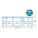 Bestway Steel Pro Max Rattan 3,66 m x 100 cm medence szett (56709)