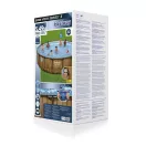 BESTWAY Power Steel csővázas medence szett, 549 x 122 cm, papírszűrővel, létrával, takaróponyvával, ChemConnect adagolóval (56977)