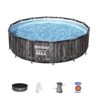   BESTWAY Steel Pro Max fémvázas medence szett, 427 x 107 cm (5614Z)