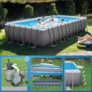 INTEX UltraSet XTR négyszögletű medence 732 x 366 x 132 cm homokszűrővel és sóbontóval (26368)