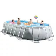   INTEX MetalPrism Set ovális medence 503 x 274 x 122cm (26796)