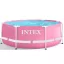 INTEX Metal medence 244 x 76 cm, rózsaszín (28290)