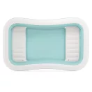 Családi medence, Intex Swim Center Family Lounge, 264 × 165 × 56 cm, kék, 780 literes, felfújható, beépített ülésekkel (58497)